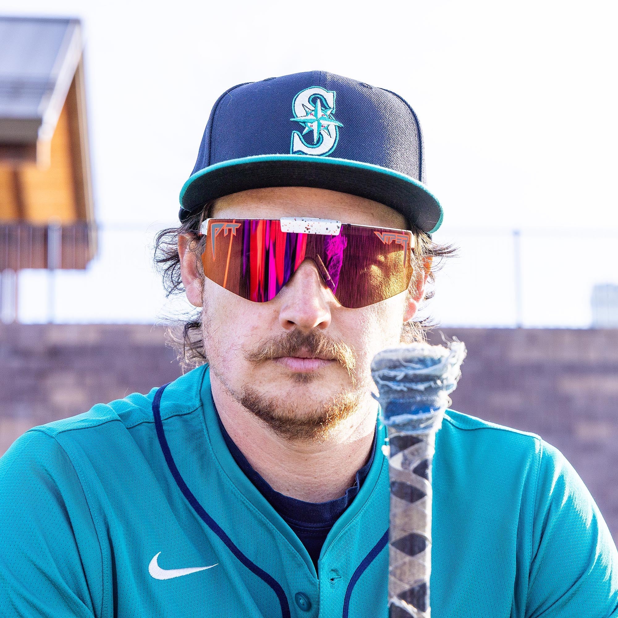 Red / Wide | photo_of_person.JPG | The Heater Flip Off 2.0 from Pit VIper Sunglasses