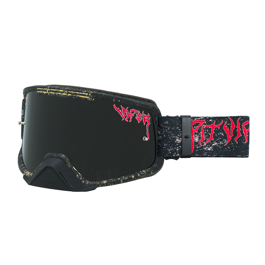 Smoke / Small | side_view.JPG | The Reign in Mud Brapstrap Moto Goggle Small from Pit Viper