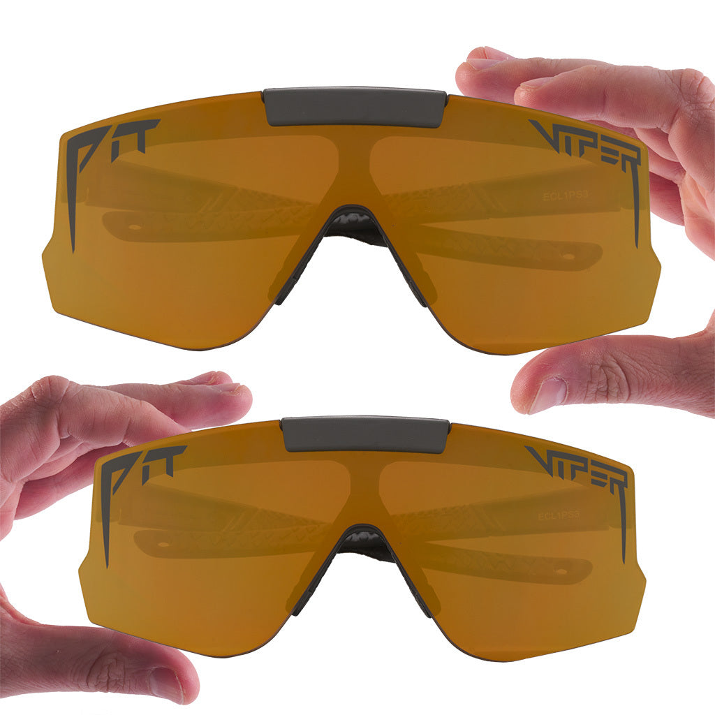 Gold / Wide | there_are_two_sizes.JPG | The Exec Flip Offs sunglasses from Pit Viper