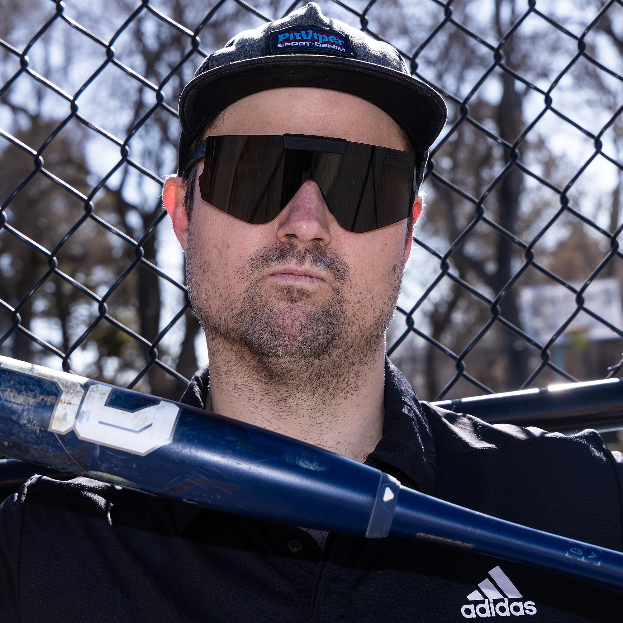 Smoke / Wide | photo_of_person.JPG | The Blacking Out Flip Off 2.0 sunglasses from Pit Viper