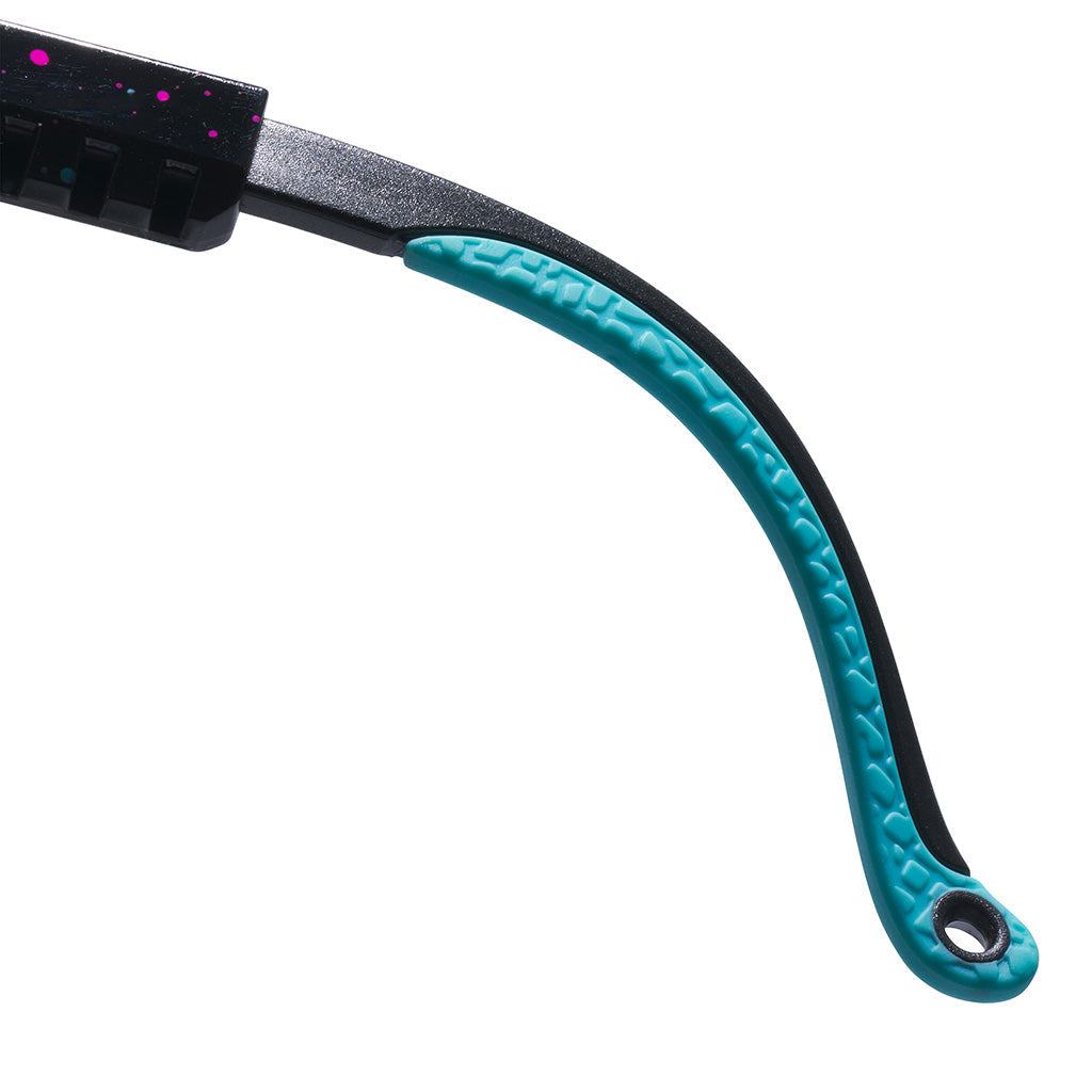 Z87+ Blue / Wide | wow_its_an_earpiece.JPG | The Midnight Original Wide Z87+, shield style sunglasses from Pit Viper, safety rated sunglasses from Pit Viper