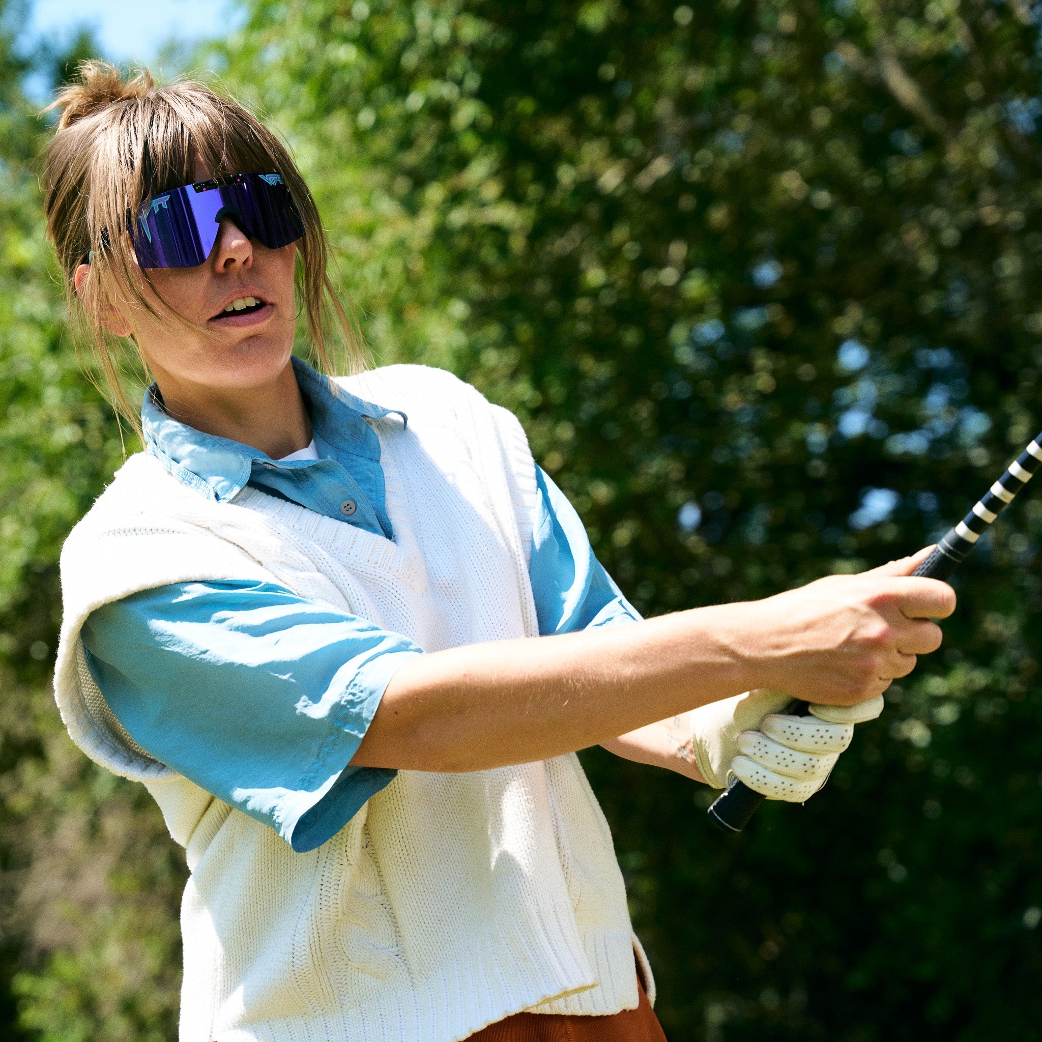 HDPV Polarized Purple / Regular | photo_of_person_2.JPG | The Midnight Original 2.0, polarized sunglasses from Pit Viper