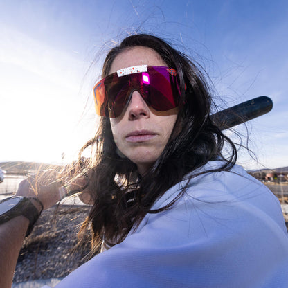 Red / Regular | photo_of_person.JPG | The Heater Flip Off 2.0 from Pit VIper Sunglasses