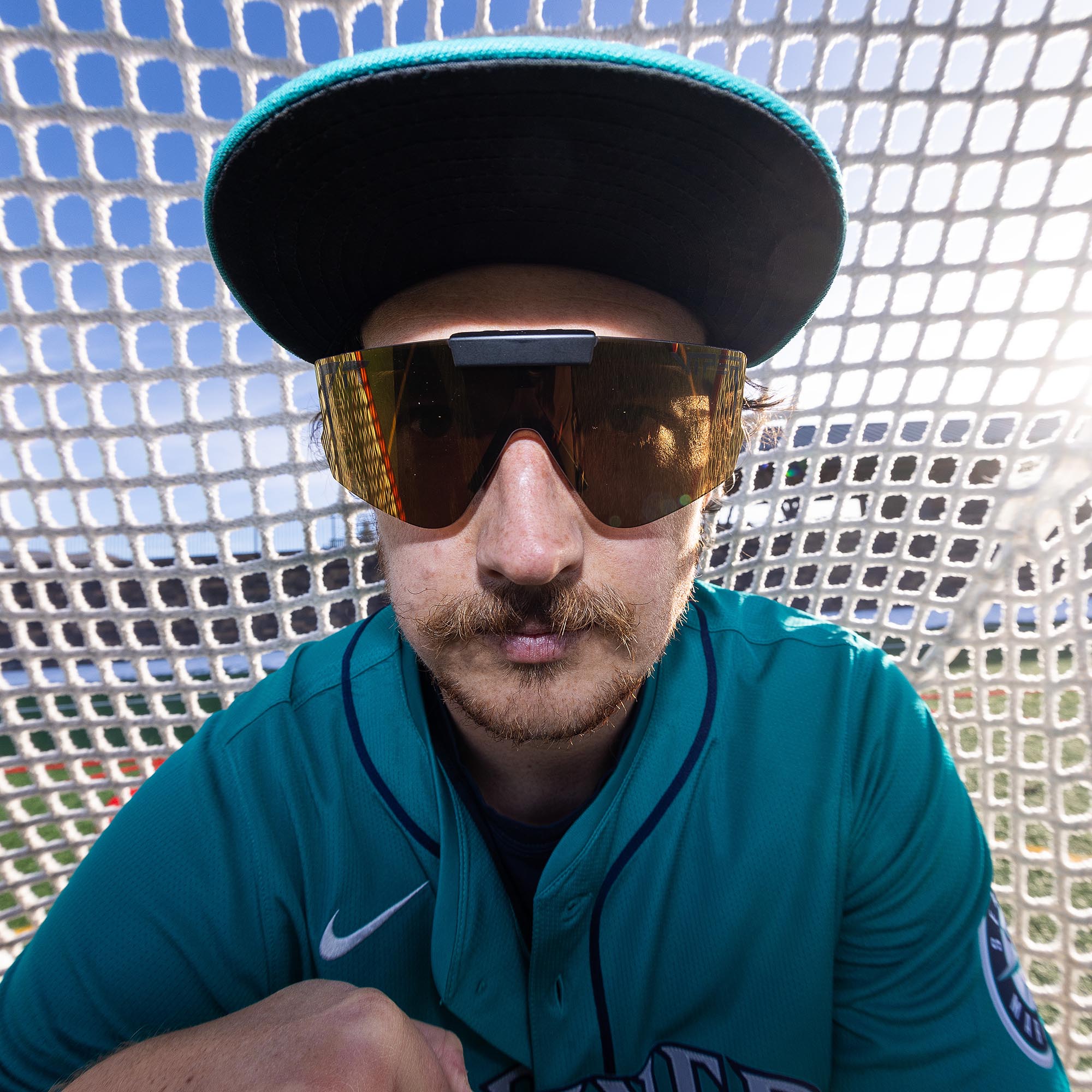 Gold / Wide | photo_of_person.JPG | The Exec Flip Offs sunglasses from Pit Viper