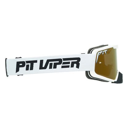 Gold / Small | even_more_side_view.JPG | The Miami Nights Brapstrap Moto Goggle from Pit Viper
