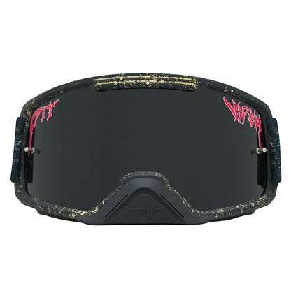 Smoke / Large | full_frontal.JPG | The Reign in Mud Brapstrap Moto Goggle from Pit Viper