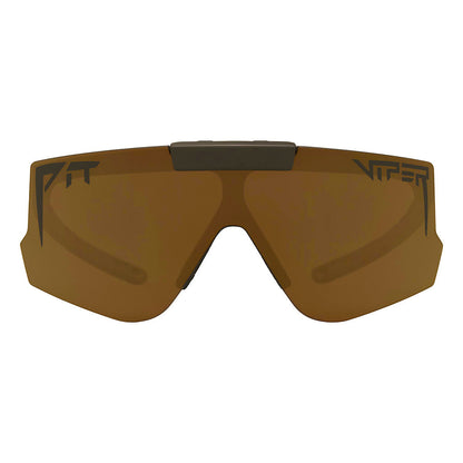 Gold / Regular | full_frontal.JPG | The Exec Flip Offs sunglasses from Pit Viper
