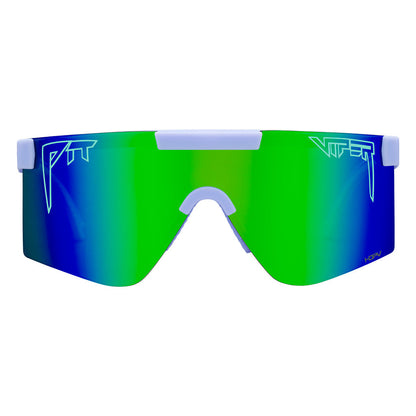 HDPV Polarized Blue-Green / Wide | full_frontal.JPG | The Moontower Original Regular, shield style sunglasses from Pit Viper, polarized sunglasses from Pit Viper