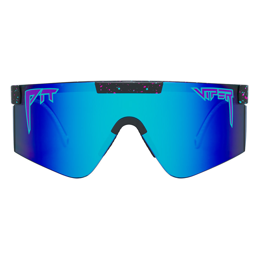 Z87+ Blue / Wide | full_frontal.JPG | The Midnight Original Wide Z87+, shield style sunglasses from Pit Viper, safety rated sunglasses from Pit Viper