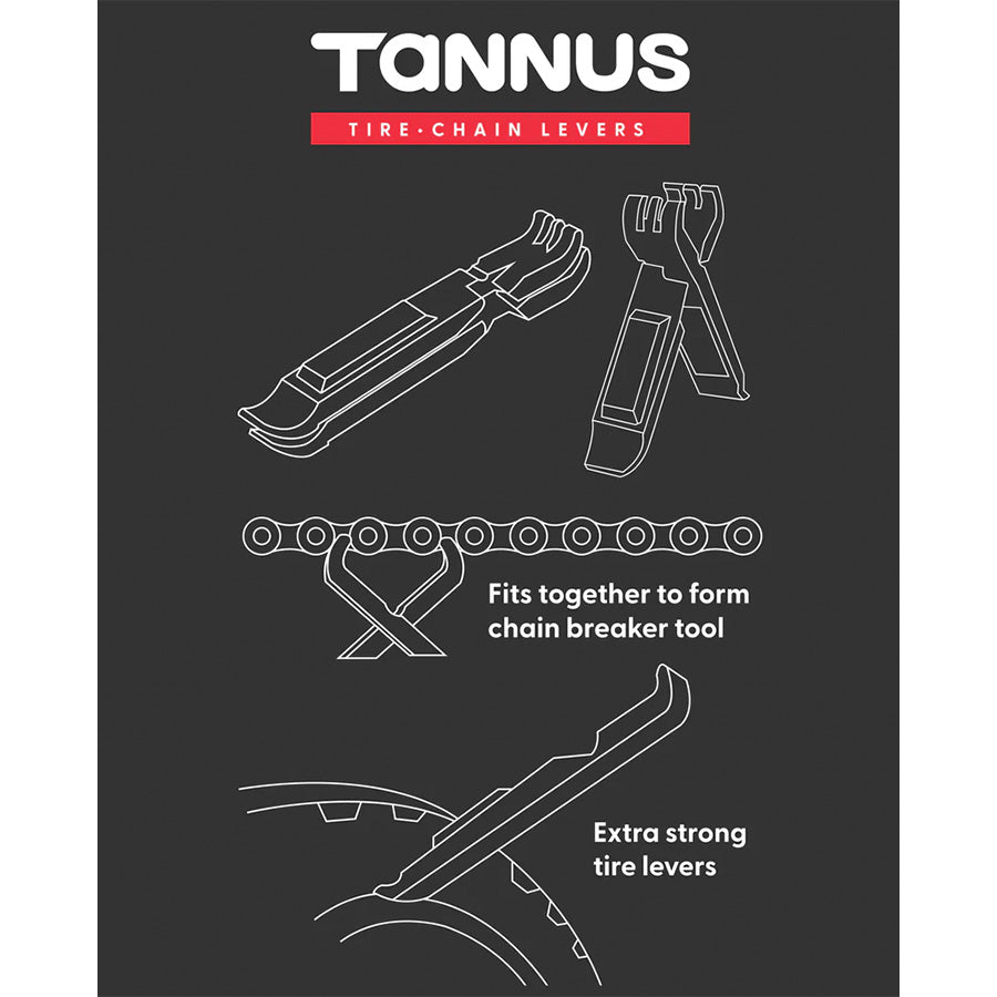 Tannus Tire Levers - Desmontables Ultra Resistentes y Tronchacadenas 2 en 1
